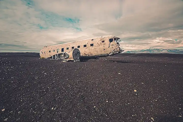 Playa del avión estrellado